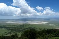 Vy ver Ngorongorokratern. (Tanzania)