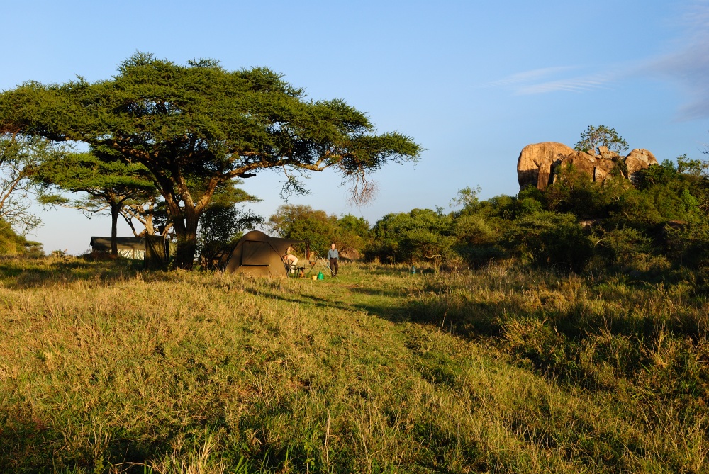 Mobil camp p special camp site Sero 1. (Centrala Serengeti National Park, Tanzania)