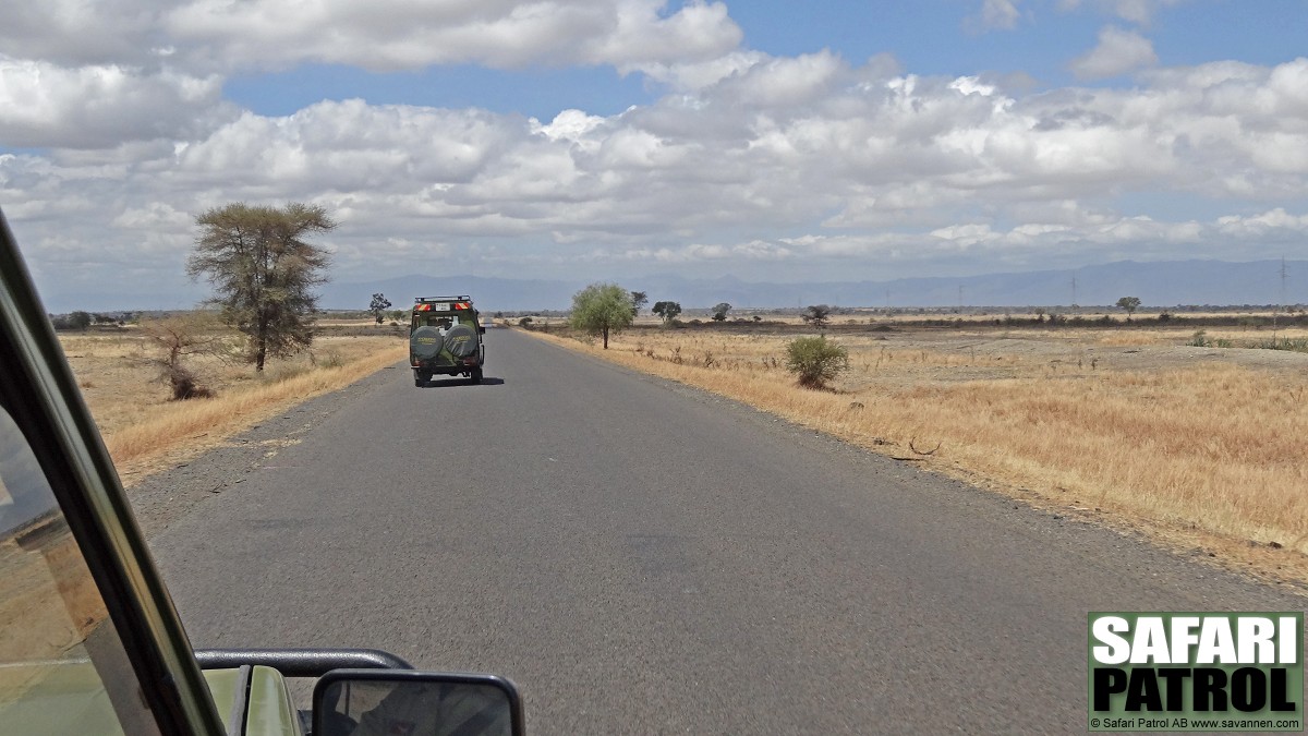 Huvudvgen frn staden Arusha mot bushen. (Tanzania)