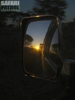 Soluppgng i backspegeln. (Seronera i Serengeti National Park, Tanzania)