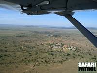 Flygvy ver Seronera. (Centrala Serengeti National Park, Tanzania)