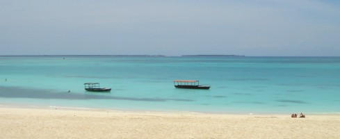 Stranden vid Kendwa Rocks.