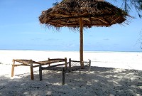Stranden på Ndame Beach Resort.