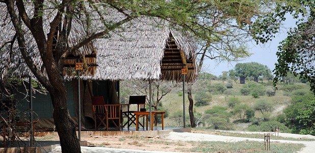 Tarangire Safari Lodge i nationalparken Tarangire.