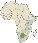 Karta &ouml;ver Afrika