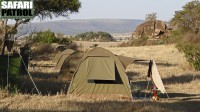 Mobil camp på special camp site Moru 3. (Moru Kopjes i södra Serengeti National Park, Tanzania)