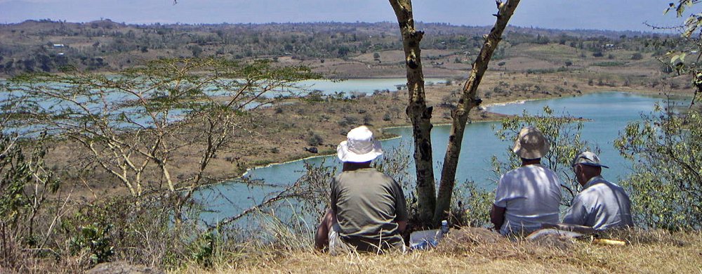 Paus med utsikt över Arusha National Park.