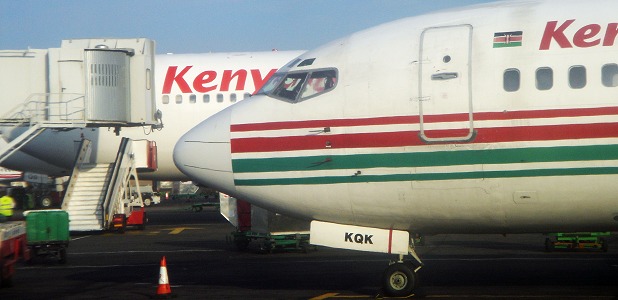 Kenya Airways (KQ) flyger med Nairobi NBO som nav.