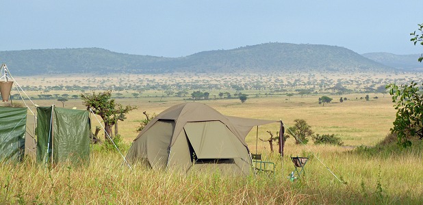 Mer naturnära går inte. En privat mobil camp mitt i nationalparken.