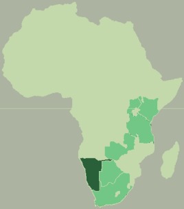Tanzanias läge på kartan.